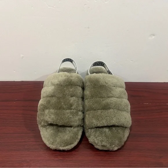 Ugg Fluff Yeah Slide, 1095119, Burnt Olive - Picture 9 of 11